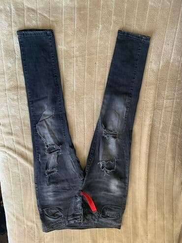 tech fleece 1:1: Muške uske farmerke – 2 para - Model: slim/skinny kroj, duge nogavice — 3