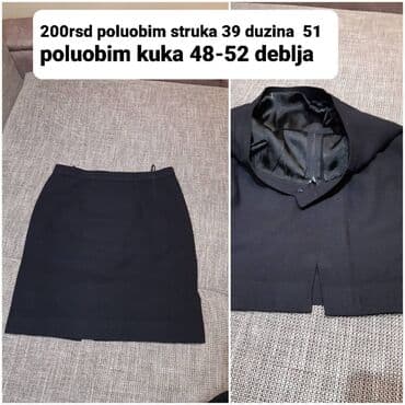 plisirani kompleti: Ženske suknje – više modela i mera 1) Bela suknja, kao teksas - Cena — 8