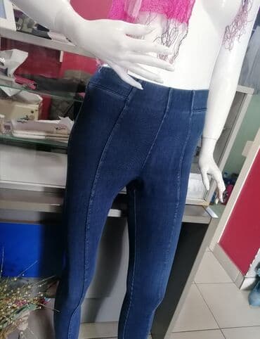 zara rebraste helanke: Farmerice model kao helanke Sa puno elastina Odgovara Vel S M Predivne — 5