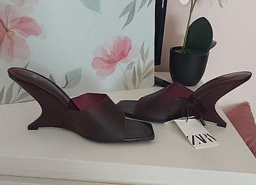 primark vranje: ZARA ženske klompe/sandalete na potpeticu - Model: otvorene mule — 4