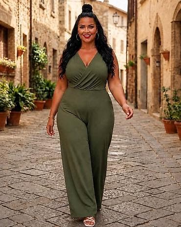 kompleti za svadbu za punije dame: 08. ZA PUNIJE DAME ✨ KOMBINEZON 💫💫💫 4.900 DIN Veličine: XL • 2XL • — 2