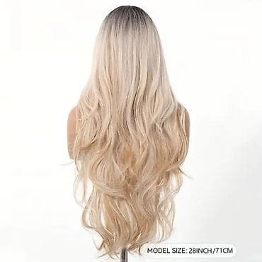 kosulje sa elastinom: Perika – duga, ravna sa blagim talasima na krajevima, ombre plavo do — 6