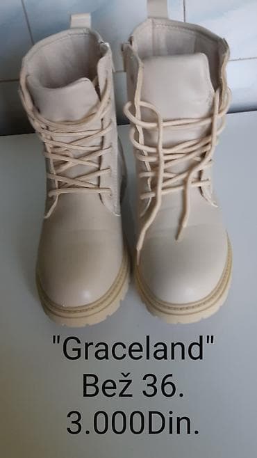 gucci papuce zenske: Nove Graceland ženske čizme, broj 36 - Boja: Bež - Model: gležnjače — 4