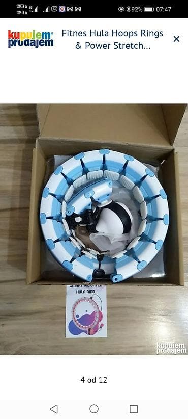 sat na navijanje: Pametni tegić hula hoop (Smart Weighted Hula Ring) – podesivi fitnes — 2