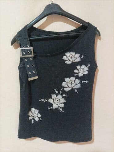 replay tank custom for her: M (EU 38), Cvetni, bоја - Crna — 5