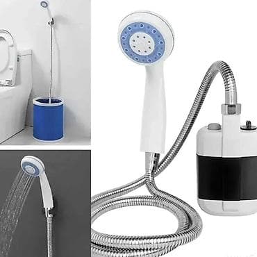 pumpa za camac: Tuš za kampovanje ● Prenosivi tus Tuš sa pumpom Cena: 2900 Olakšajte — 4