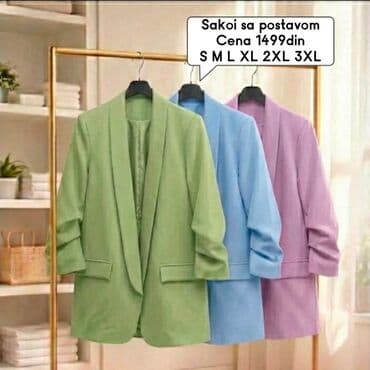 calliope sakoi: Sakoi sa postavom - Elegantni ženski sakoi bez kopčanja, sa ravnim — 1