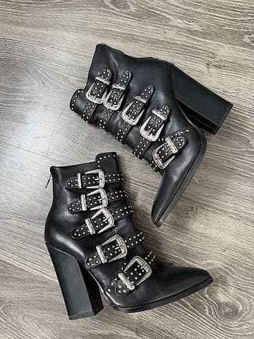 steve madden zlatne sandale: Čizme, 37.5, bоја - Crna — 3