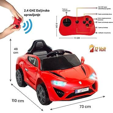 dres crvene zvezde za decu: Auto Jagor 12V R/C – Crveni Šifra proizvoda: 30 Dečiji električni — 3