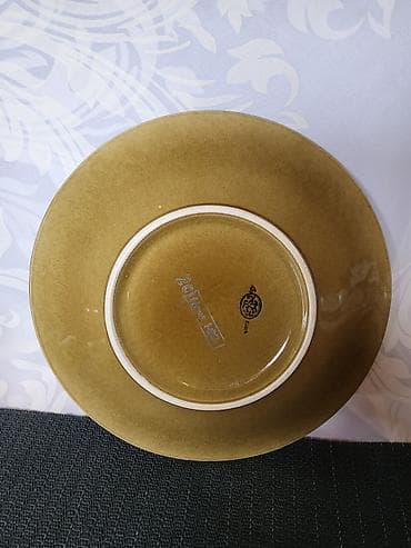 daska za plivanje od stiropora: Dekorativni tanjir 1920 do 1950g.original nemacka majolika. Deko — 2