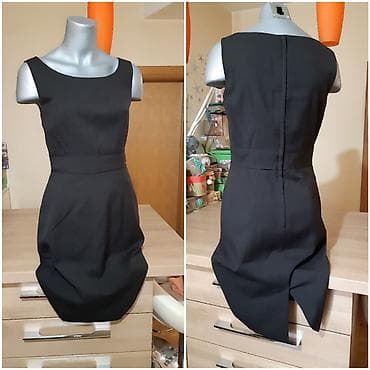 Skafanderi: Crna elegantna haljina Kookai - Veličina: odgovara M - Dužina: 93 cm — 2