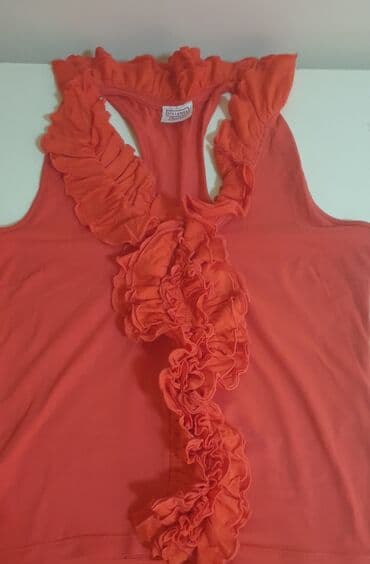 c a tunike: Benetton, S (EU 36), Cotton, color - Red — 2