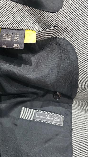 naocare za vid sa magnetom: Muški dvoredni sako Van Gils brend – siv sa sitnim dijagonalnim — 6