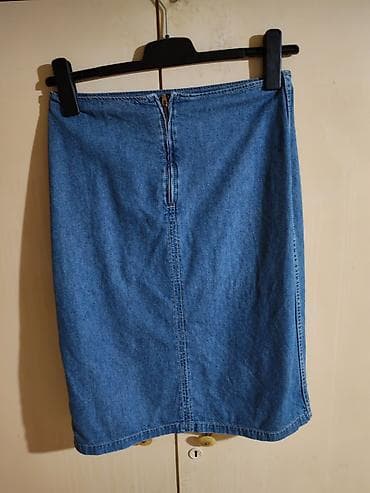 Suknje: Pliširana teksas suknja – Industry - Klasičan kroj olovka/prav — 3