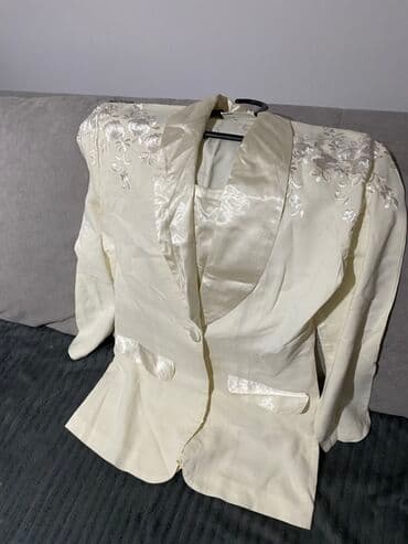 Blazers: Ženski sako – Chocolates, veličina 5 - Boja: krem/šampanj - Materijal — 1