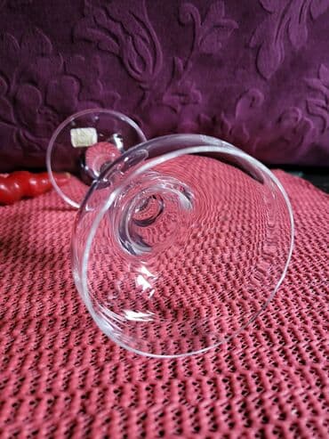 svecice za tortu: Svecnjak nov kristal,rucni rad iz 70ih. Visina. 16cm — 3