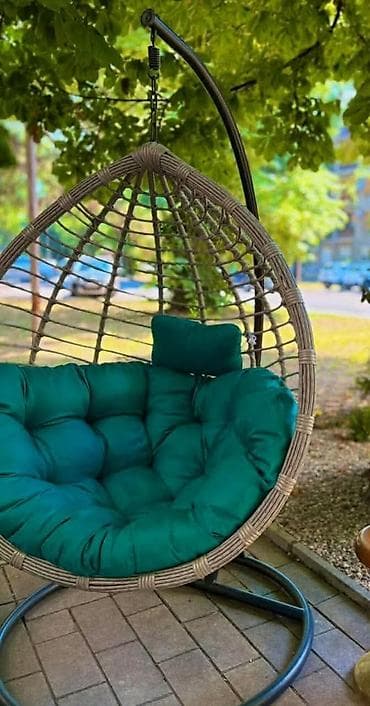 polovna ljuljaska jaje: Jastuk za ljuljasku jaje precnika 120cm Ranforse 100%pamuk Punjenje — 1