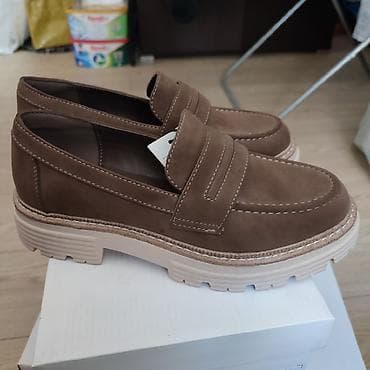 Mokasine: Ženske braon mokasine Jenny Fairy. Od mekane brušene eko kože i sa — 2