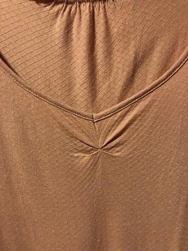 košulja na pruge: Etam bluza, puder roze boje, bozansvenog materijala, divan izrez i — 6