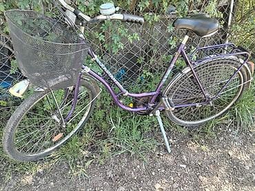 polovni bicikli ruma: Ženski gradski bicikl – ljubičasti ram sa spuštenom gornjom cevkom — 3