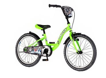 zagor i ciko: Bicikl kids Visitor Goal 20" 10" V-brake + kontra (115–135 cm) – neon — 2