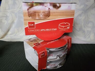 Ostalo posuđe: Pepeljare 1 nove gorki list. Nove pepeljare pakovanje po dve. Cena za — 4