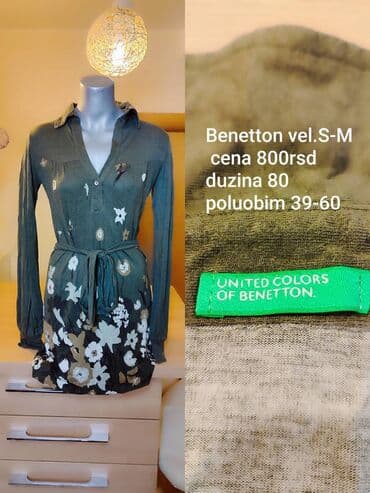 mokasine sa debelim djonom: Benetton S (EU 36), bоја - Zelena, Dugih rukava — 1