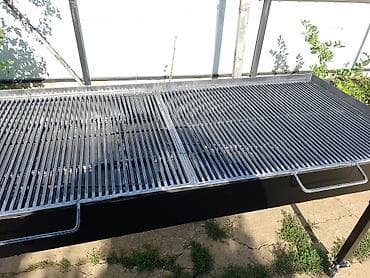 ikea posteljina sa srcima: Veliki profesionalni roštilj/žar na ćumur sa radnom zonom - — 3