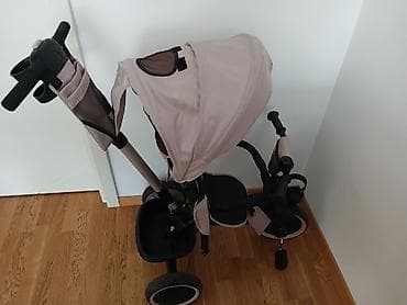 Dečiji tricikl sa ručkom za guranje i tendom - Višenamenski tricikl — 3