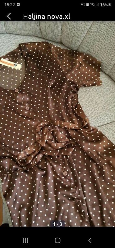 Women's Clothing: Haljina kao nova. duga. vrl. Xl. haljina je od satena. prelepa. polu — 2