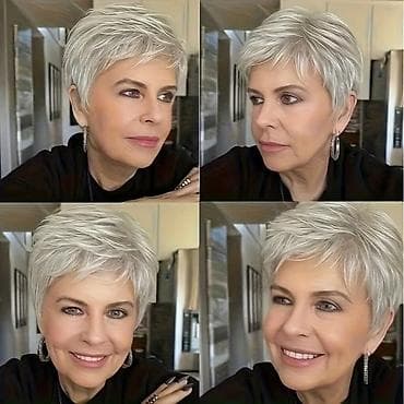 Kratka ženska perika – moderni pixie/bob stil - Dizajn: kratka — 5