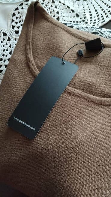 Women's Clothing: Braon pletena haljina od trikotaže. Nova, nenošena, sa etiketom! Veoma — 3