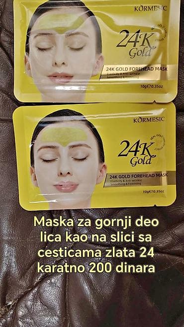 Kormesic 24K Gold – maska za čelo (forehead mask) - Predviđena za na lalafo.rs Kormesic 24K Gold – maska za čelo (forehead mask) - Predviđena za