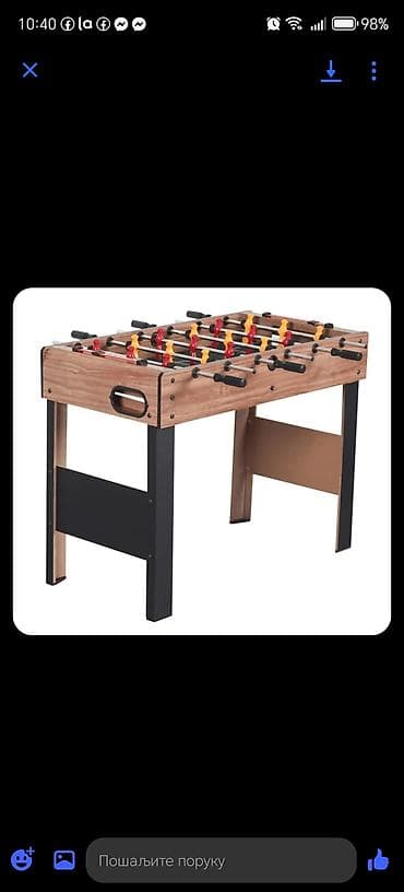 broj noge u cm: Stoni fudbal (foosball) – drvena konstrukcija - Kompaktan sto za — 1