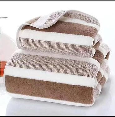 luster od grede: Ultra upijajući peškiri sa prugama -Materijal: mekana,gustotkana — 5