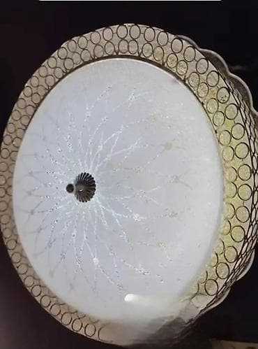 komode za televizor: Plafonska svetiljka – stakleni plafonjer - Oblik: okrugla plafonjerka — 1