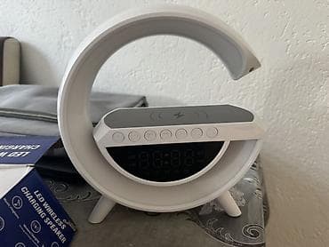 iznajmljivanje tocilice za pivo: BT-3401 LED Wireless Charging Speaker Multifunkcionalni stolni uređaj — 2