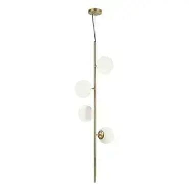 lusteri od drveta i kanapa: Jačina: Max. 60W Tip grla : 4xE27 Napon: 220-240V / 50-60Hz Boja: Bela — 2
