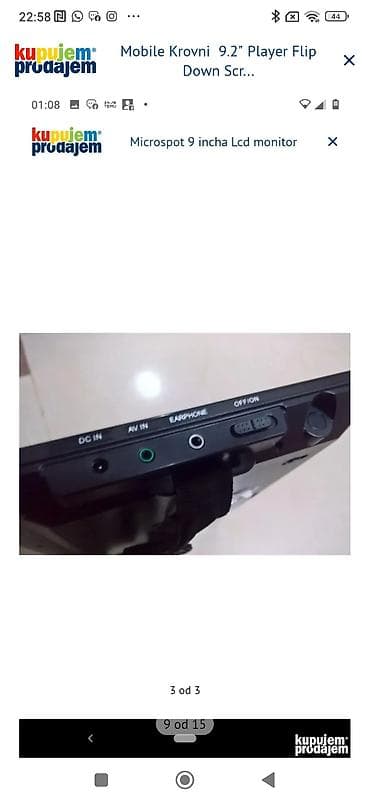 Microsport DVP-15 960 TWIN – prenosivi DVD plejer sa ekranom od 9 inča