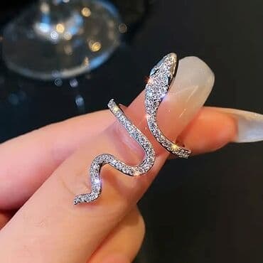 Nakit: 🌟Prsten u obliku zmije – modni statement dodatak Prsten zmija Podesiv — 1