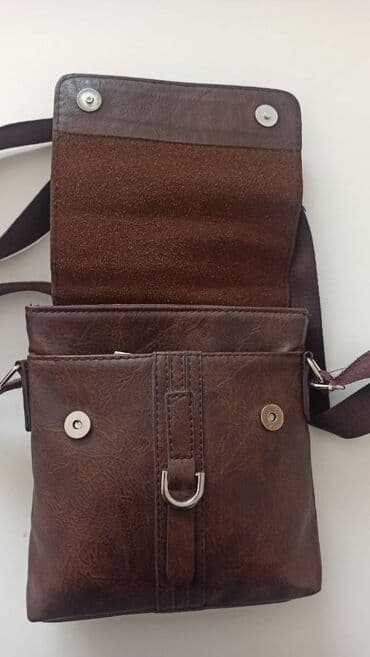 torbe replay: Muška elegantna torba braon boje Dimenzije: širina 22 cm, visina 25 — 4