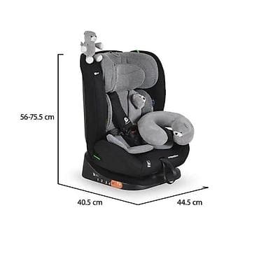 Autosedišta: Auto sedište za decu Moni Competition 40–150 cm – Space Grey (Šifra — 4