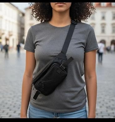 Bicikli: Uniseks crossbody/pojasna torbica – crna - Kompaktna i lagana torbica — 1