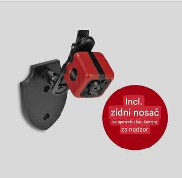 auto kamera 3 u 1: Crvena mini nadzorna kamera kvadratnog oblika, kompaktna i diskretna — 2