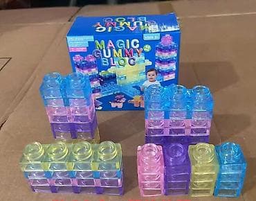 hm kupaci za decu: Magic Gummy Bloc sadrži 40 mekanih, prozirnih kockica u boji koje se — 3