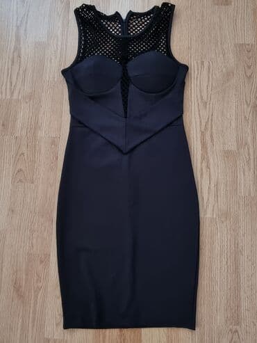 Haljine: 9Fashion Woman M (EU 38), bоја - Crna, Kratkih rukava