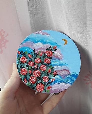 Paintings & Picture frames: Jewelry box, Wood, color - Light blue, New — 5