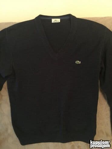 dzemper sa kapuljacom: Original Lacoste dzemper L 100% cotton Ramena 49cm rukav 65cm — 1