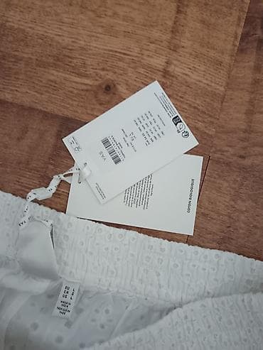 bodi steznik b: Beli ženski čipkani šorts - Materijal: 100% organski pamuk (Coton — 3