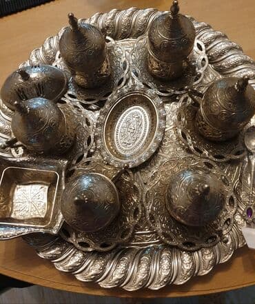 forma ideale ugaone garniture sa zicanim jezgrom: UNIKATNI SET SOLJICA RUCNA IZRADA,NERDJAJUCI CELIKUNITRASNJIST — 5